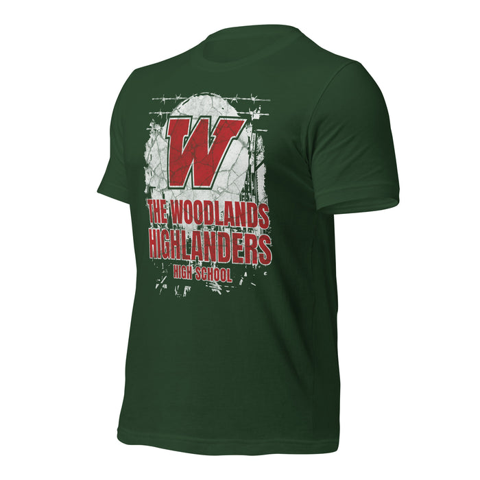 The Woodlands High School Forest Green Premium Unisex T-shirt 201a