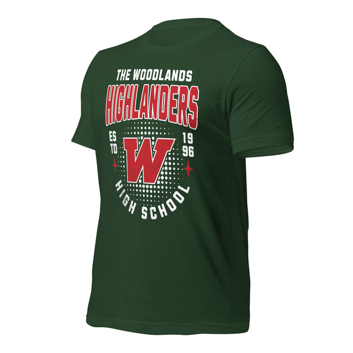 The Woodlands High School Forest Green Premium Unisex T-shirt 203a