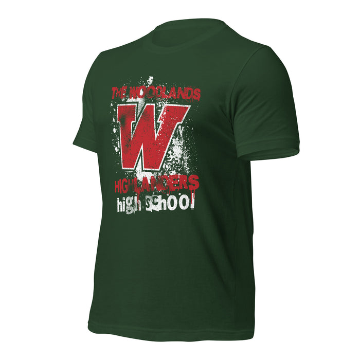 The Woodlands High School Forest Green Premium Unisex T-shirt 204a