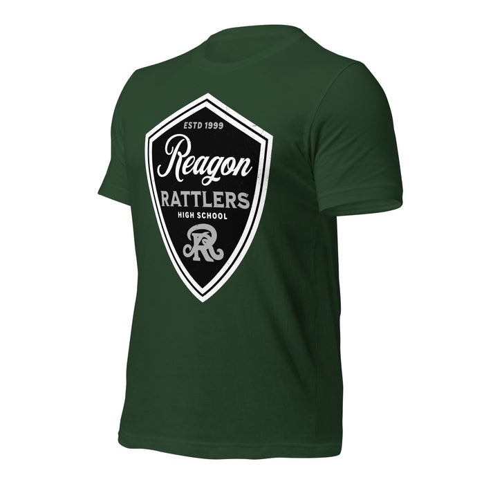 Reagan High School Rattlers Dark Green Premium Unisex T-shirt 225a