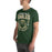 Man wearing Cypress Falls High School Eagles Forest Green Premium Unisex T-shirt 204