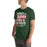 Man wearing The Woodlands High School Highlanders Forest Green Premium Unisex T-shirt 232