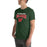 Man wearing The Woodlands High School Highlanders Forest Green Premium Unisex T-shirt 234