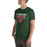 Man wearing The Woodlands High School Highlanders Forest Green Premium Unisex T-shirt 003