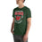 Man wearing The Woodlands High School Highlanders Forest Green Premium Unisex T-shirt 204