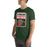 Man wearing The Woodlands High School Highlanders Forest Green Premium Unisex T-shirt 001
