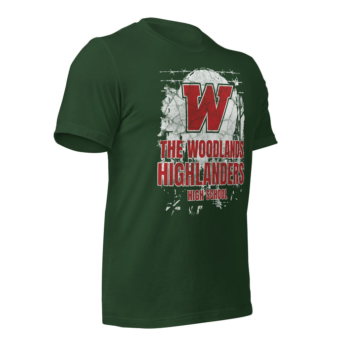 The Woodlands High School Forest Green Premium Unisex T-shirt 201b