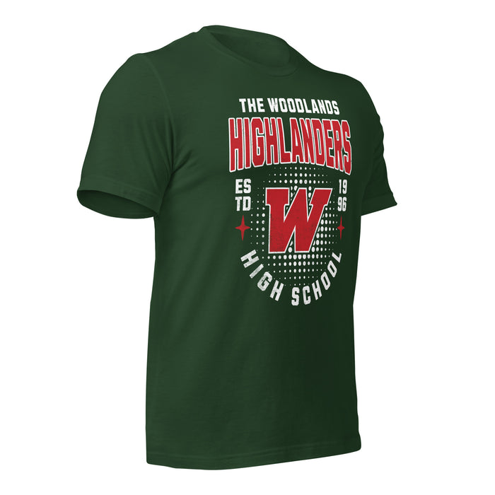 The Woodlands High School Forest Green Premium Unisex T-shirt 203b