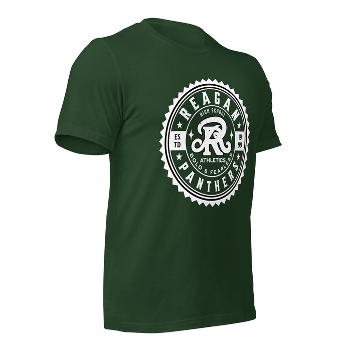 Reagan High School Rattlers Dark Green Premium Unisex T-shirt 203b