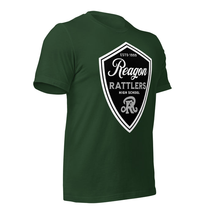 Reagan High School Rattlers Dark Green Premium Unisex T-shirt 225b