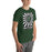 Man wearing Reagan High School Rattlers Forest Green Premium Unisex T-shirt 226