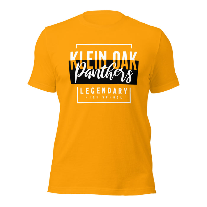 Klein Oak High School Panthers Premium Gold Unisex T-shirt 05