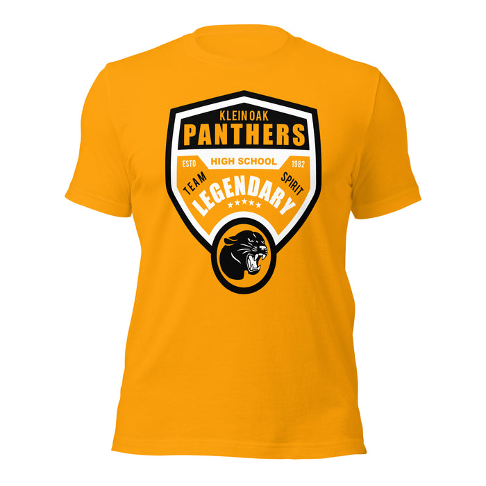 Klein Oak High School Panthers Premium Gold Unisex T-shirt 14