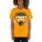 Woman wearing a Klein Oak High School Panthers Premium Gold Unisex T-shirt 14