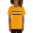 Woman wearing a Klein Oak High School Panthers Premium Gold Unisex T-shirt 25