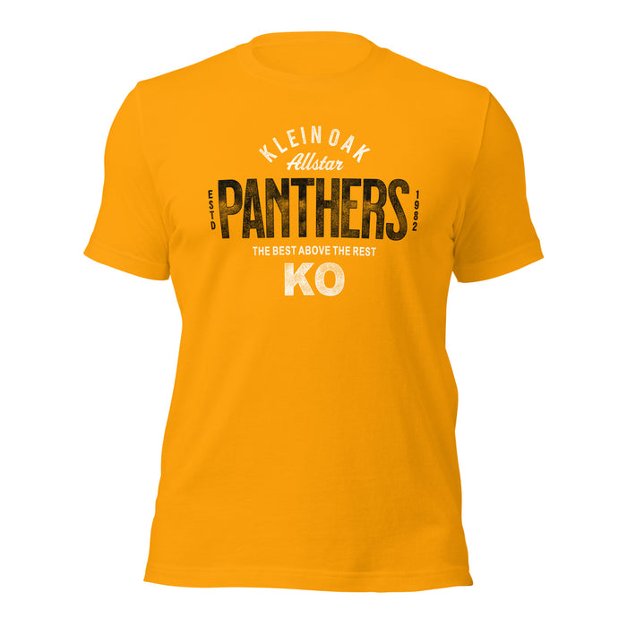 Klein Oak High School Panthers Premium Gold Unisex T-shirt 40