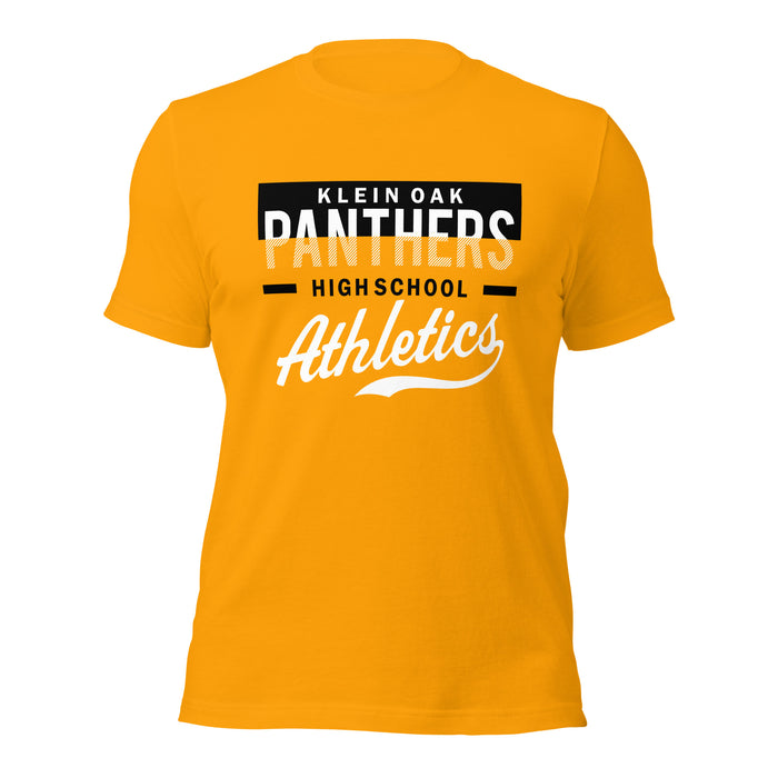 Klein Oak High School Panthers Premium Gold Unisex T-shirt 48