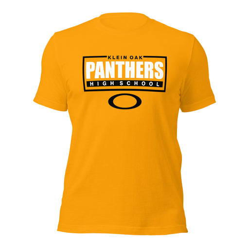 Klein Oak High School Panthers Premium Gold Unisex T-shirt 49