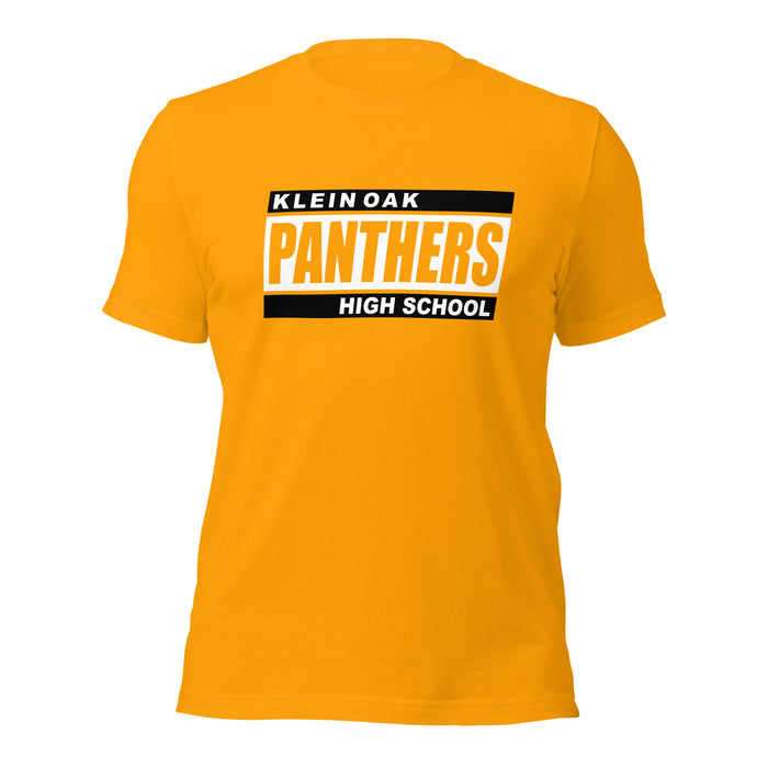 Klein Oak High School Panthers Premium Gold Unisex T-shirt 72