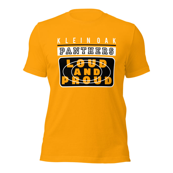 Klein Oak High School Panthers Premium Gold Unisex T-shirt 86