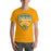 Man wearing a Klein Forest High School Premium Gold Unisex T-shirt 14