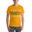 Man wearing a Klein Forest High School Premium Gold Unisex T-shirt 17