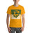 Man wearing a Klein Forest High School Premium Gold Unisex T-shirt 27