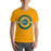 Man wearing a Klein Forest High School Premium Gold Unisex T-shirt 30