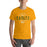 Man wearing a Klein Forest High School Premium Gold Unisex T-shirt 40