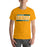 Man wearing a Klein Forest High School Premium Gold Unisex T-shirt 72