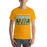 Man wearing a Klein Forest High School Premium Gold Unisex T-shirt 86