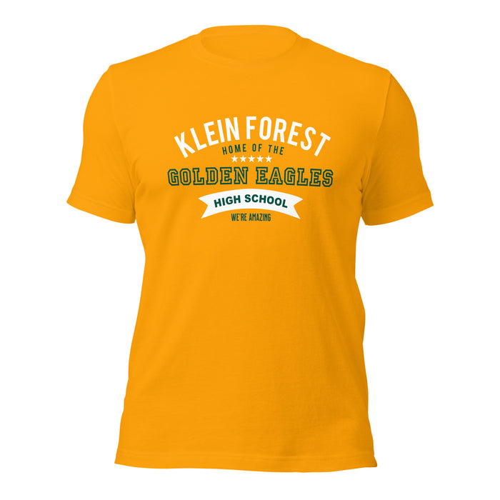 Klein Forest High School Premium Gold Unisex T-shirt 96