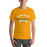 Man wearing a Klein Forest High School Premium Gold Unisex T-shirt 96