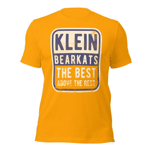 Klein High School Bearkats Premium Gold Unisex T-shirt 01