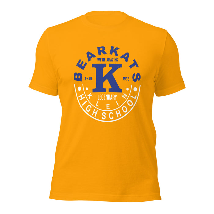 Klein High School Bearkats Premium Gold Unisex T-shirt 19