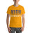 Man wearing a Klein High School Bearkats Premium Gold Unisex T-shirt 24