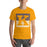 Man wearing a Klein High School Bearkats Premium Gold Unisex T-shirt 27