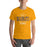 Man wearing a Klein High School Bearkats Premium Gold Unisex T-shirt 40