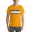 Man wearing a Klein High School Bearkats Premium Gold Unisex T-shirt 98