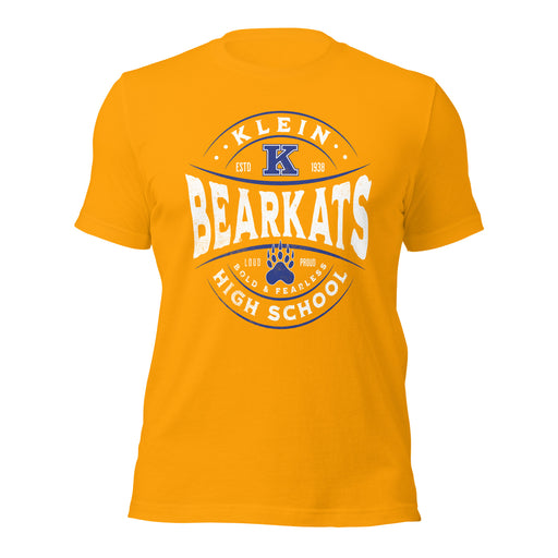 Klein High School Bearkats Premium Gold Unisex T-shirt 201