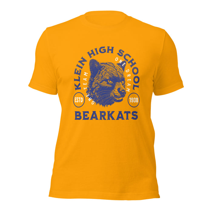 Klein High School Bearkats Premium Gold Unisex T-shirt 208