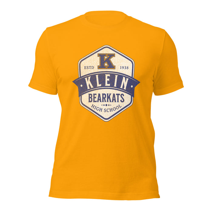 Klein High School Bearkats Premium Gold Unisex T-shirt 215