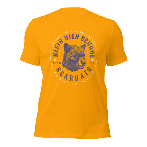 Klein High School Bearkats Premium Gold Unisex T-shirt 218