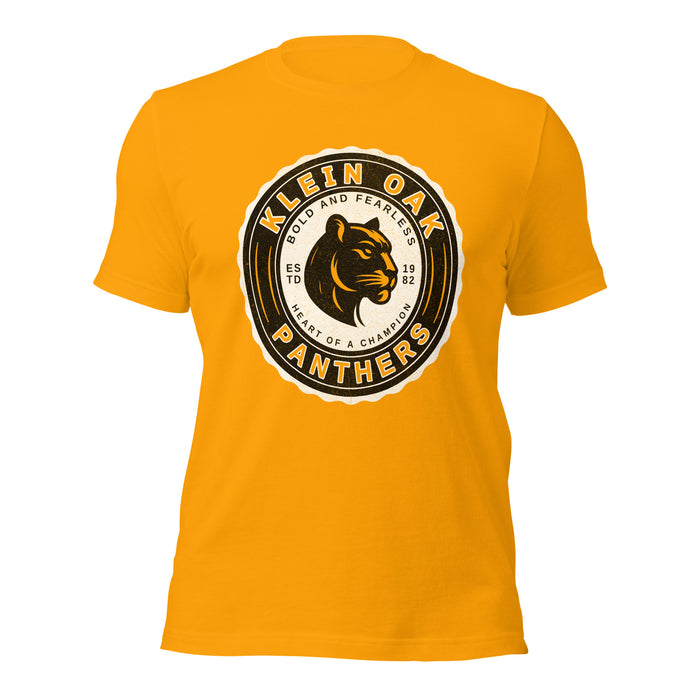 Klein Oak High School Panthers Premium Gold Unisex T-shirt 205