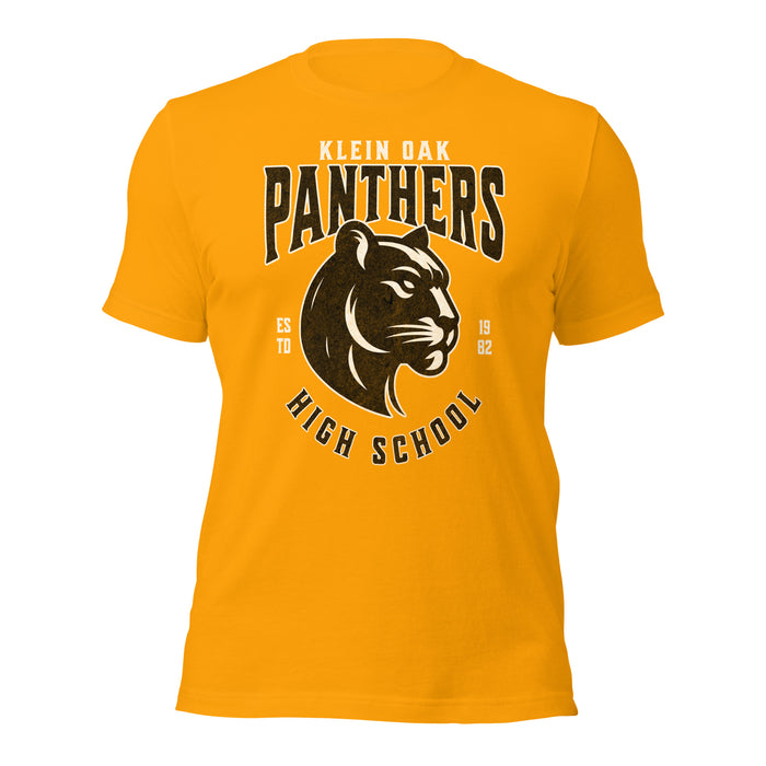 Klein Oak High School Panthers Premium Gold Unisex T-shirt 208