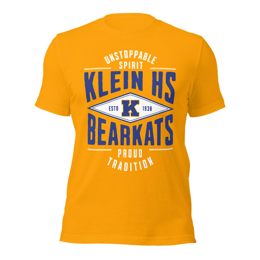 Klein High School Bearkats Gold Premium Unisex T-shirt 210