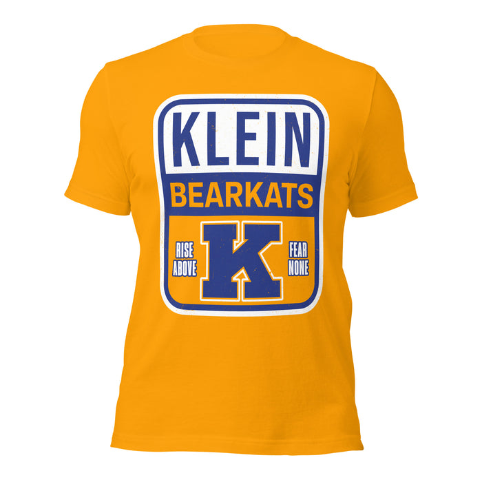 Klein High School Bearkats Gold Premium Unisex T-shirt 001
