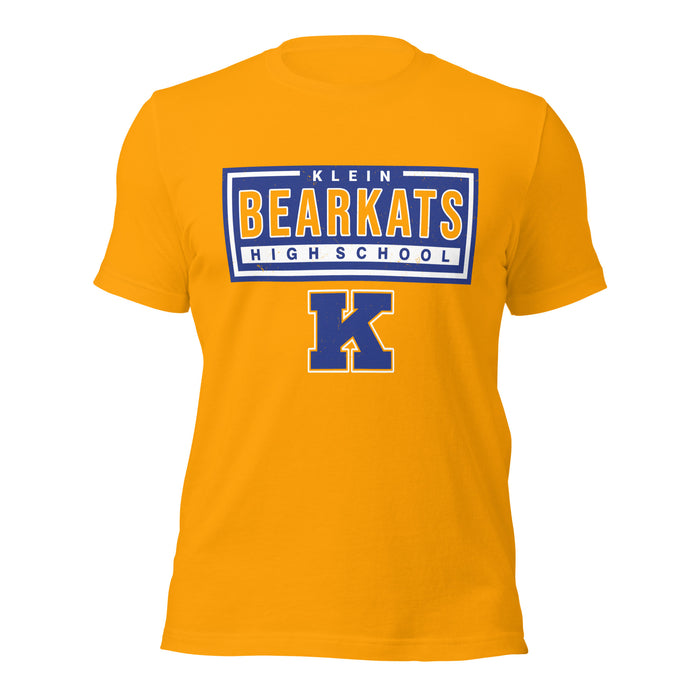 Klein High School Bearkats Gold Premium Unisex T-shirt 049