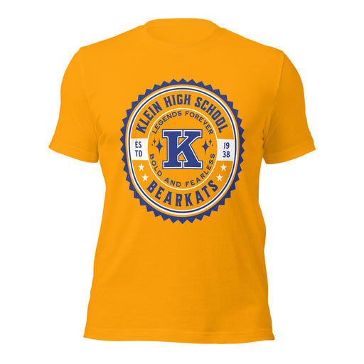 Klein High School Bearkats Gold Premium Unisex T-shirt 203