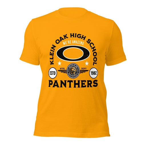 Klein Oak High School Panthers Premium Gold Unisex T-shirt 208